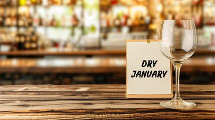 Obraz na płótnie Canvas Dry january banner. Challenge dry January.
