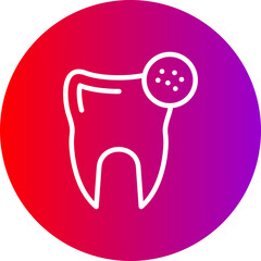 Bactria Line Gradient Circle Icon