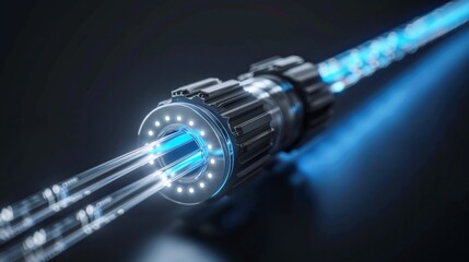 Futuristic fiber optical network cable