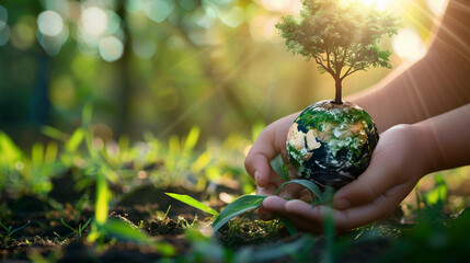 green earth in hand