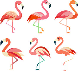 Fototapeta premium Minimalist sunflower beach sea turtle trendy elemant vintage element summer fruit, dinosaur, car, umbrella Silhouette Vector Graphics element illustration