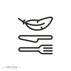 Мобильноеlow calorie food icon, light eat, thin line symbol on white background - editable stroke vector illustration eps10 устройство