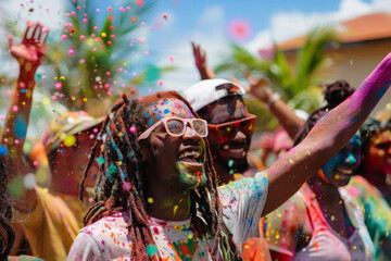 Obraz premium Phagwa Celebration in Trinidad