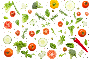 seamless pattern with vegetables