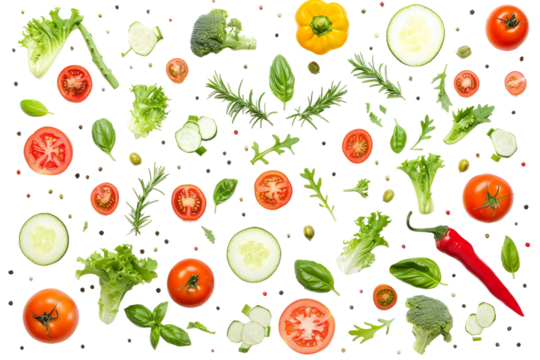 seamless pattern with vegetables