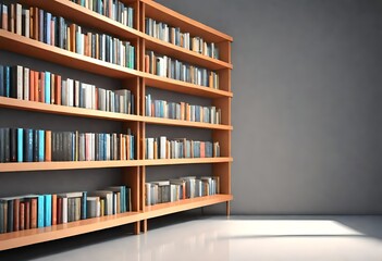 shelves with books