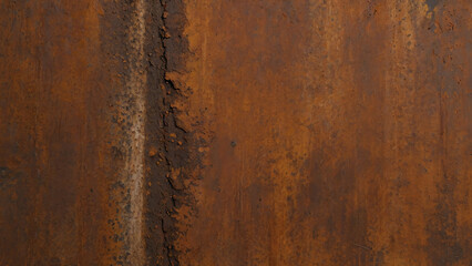 Exploring Grandeur of Textural Immersion: Grunge, Rust Iron Texture, Surrounded by Rust-Oxidized Metal, Gold Brown Landscape with Corrosion.