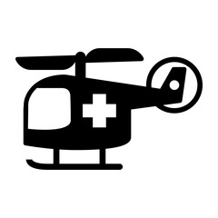 Ambulance helicopter icon