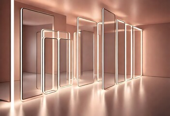 3d render of a modern building