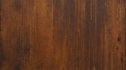 Obraz premium Exploring Intricacies of Textural Immersion: Grunge, Rust Iron Texture, Enveloped by Rust-Oxidized Metal, Gold Brown Landscape with Corrosion.