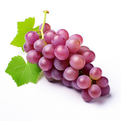 Fototapeta premium grapes, white background, professional photo сreated with Generative Ai