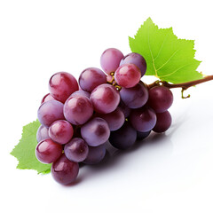 Fototapeta premium grapes, white background, professional photo сreated with Generative Ai