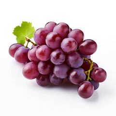 Fototapeta premium grapes, white background, professional photo сreated with Generative Ai