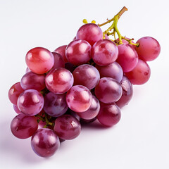 Fototapeta premium grapes, white background, professional photo сreated with Generative Ai