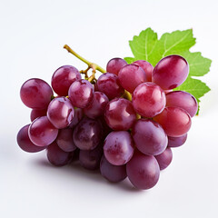 Fototapeta premium grapes, white background, professional photo сreated with Generative Ai