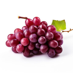 Fototapeta premium grapes, white background, professional photo сreated with Generative Ai