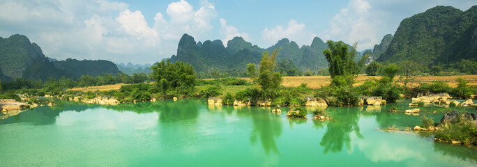 Vietnamese landscapes - obrazy, fototapety, plakaty