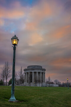 Sunset photo of George Rogers Clark National Historical Park in Vincennes, Indiana, USA
