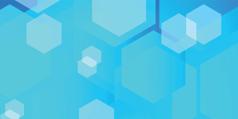 Fototapeta na wymiar Abstract blue hexagon background. Modern geometric shape design. Futuristic technology concept.eps10