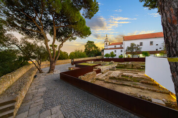 Excavations near the medieval St. George's Castle, or Castelo de São Jorge, a hilltop...