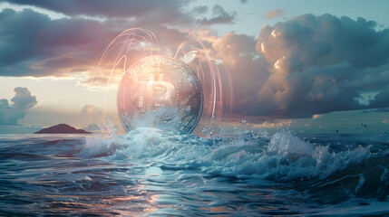 Bitcoin Rising from the Waves