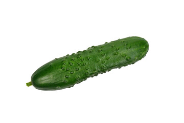 cucumber isolated on white background, clipping path, full depth of field