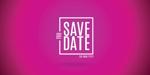 save the date Modern stamp message design. Can be used for business, marketing and advertising. logo graphic design of event summit made for Technology and upcoming events