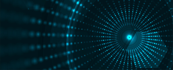 Obraz premium Cyber security and information or network protection. Future cyber technology web services for business and internet project