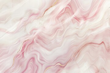 Detailed close-up view of the intricate pink marble texture, showcasing its unique patterns and colors. - obrazy, fototapety, plakaty