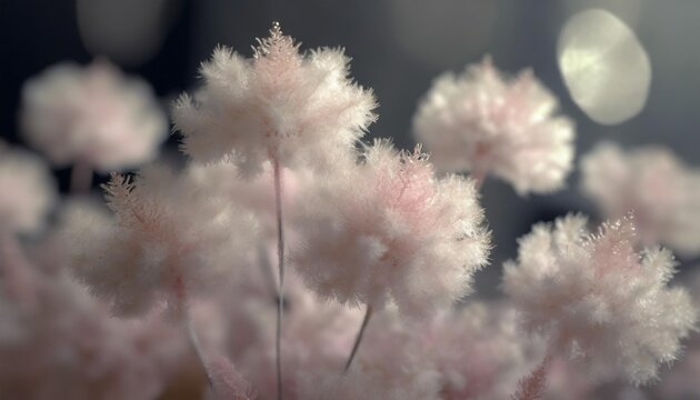 vertical image of the fluffy flower clusters of brandywine foamflower tiarella cordifolia brandywine