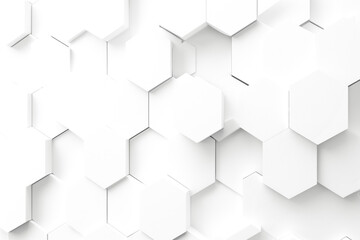Abstract Hexagon Geometric Surface. light bright clean minimal hexagonal grid pattern, random waving motion background canvas in pure wall architectural white