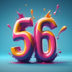 colorful letters chocolate design  