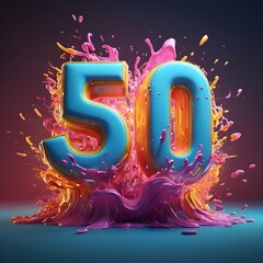 colorful elegant letters rainbow design  