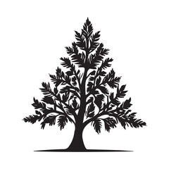 Plant Tree Vector Shilhoutte design Element