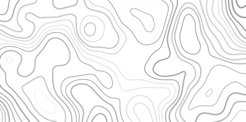 Fototapeta na wymiar Background of the topographic map. Topographic map lines, contour background. Black and white abstract background