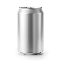 aluminum beverage drink soda can, white background, professional photo сreated with Generative Ai
