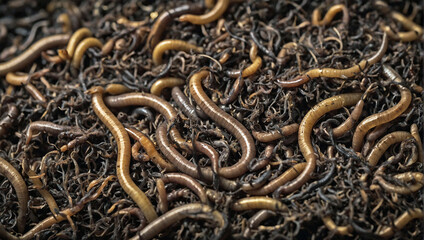 Regenwürmer im Gartenboden