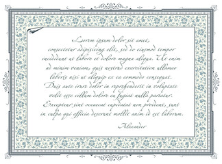 Vector template flyer, invitations or greeting card.