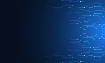 Circuit board texture with communication technology concept. Creative vector illustration