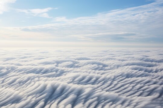 Altocumulus Undulatus Cloud Swirl Isolated on Transparent Background