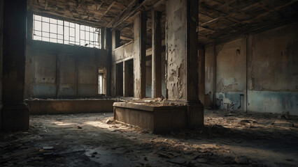 Fototapeta na wymiar Urban Decay: Exploring Abandoned Buildings and Empty Windows