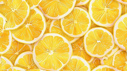 nature's symmetry with a seamless pattern of orange slices forming an eye-catching background. SEAMLESS PATTERN
