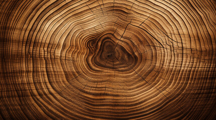 Naklejka premium tree circular wood grain background сreated with Generative Ai