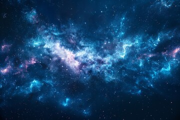 Deep Blue and Purple Space Filled With Stars