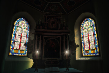 Interior of the Church - Kirche - Background - Concept - Religion - Architecture