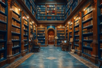 Extensive Library With Abundant Books