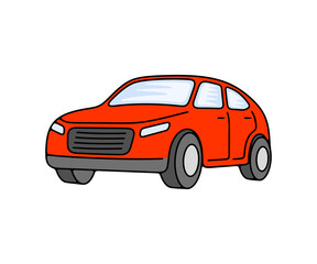 Car, automobile, automotive, vehicle and auto. Transport, transportation, drive and driving, illustration