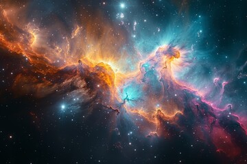 Vibrant Space Scene With Stars