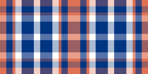 Gingham pattern background. Retro tablecloth texture. Abstract color full of Scott pattern. Pastel gingham seamless background for print on fabric. Vector art.