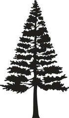 Tree and forest silhouettes - Vector illustration collection of trees and wilderness objects to create your own nature scene.